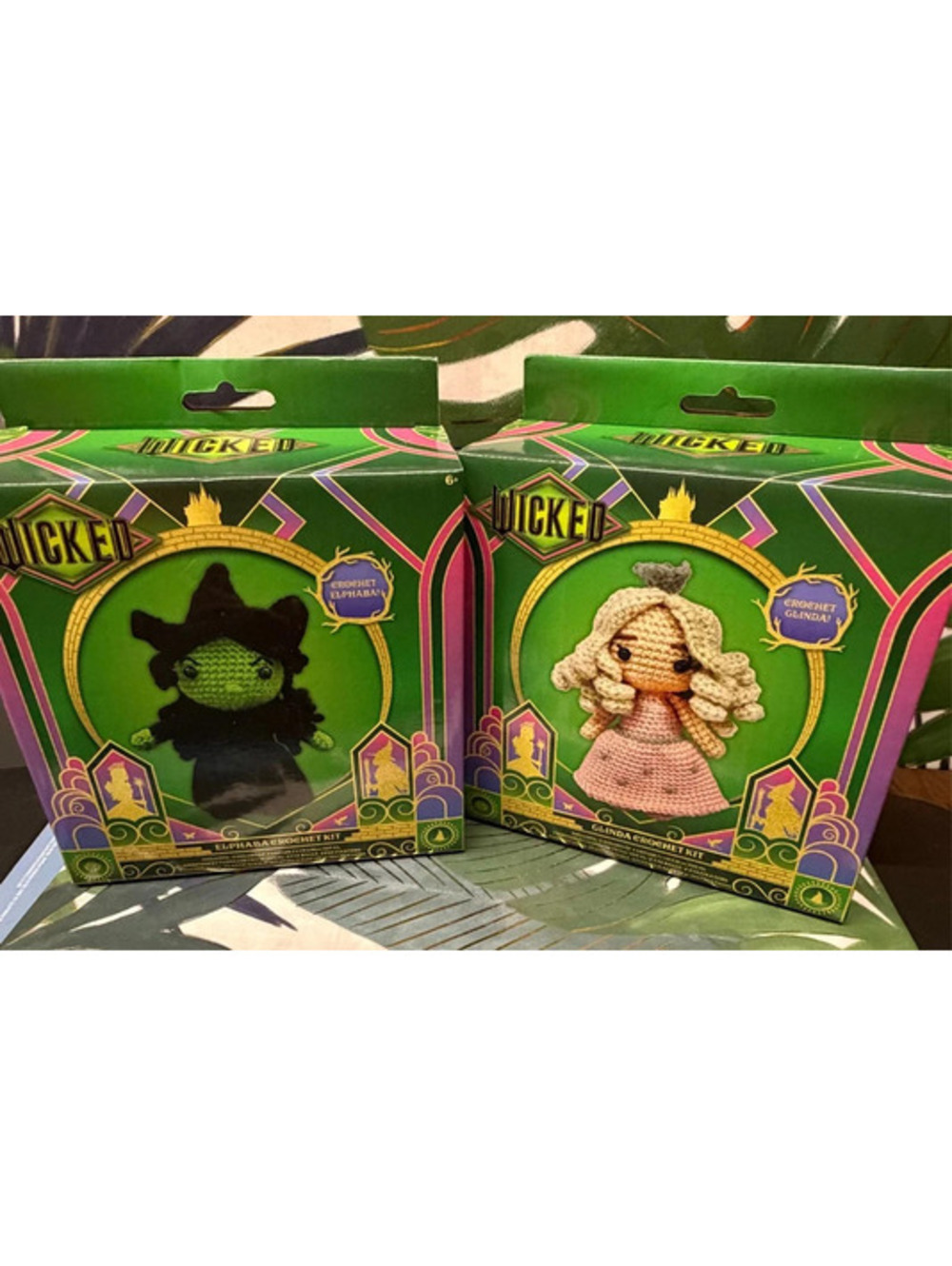 Wicked Elphaba & Glinda Crochet Kits Set of 2 New